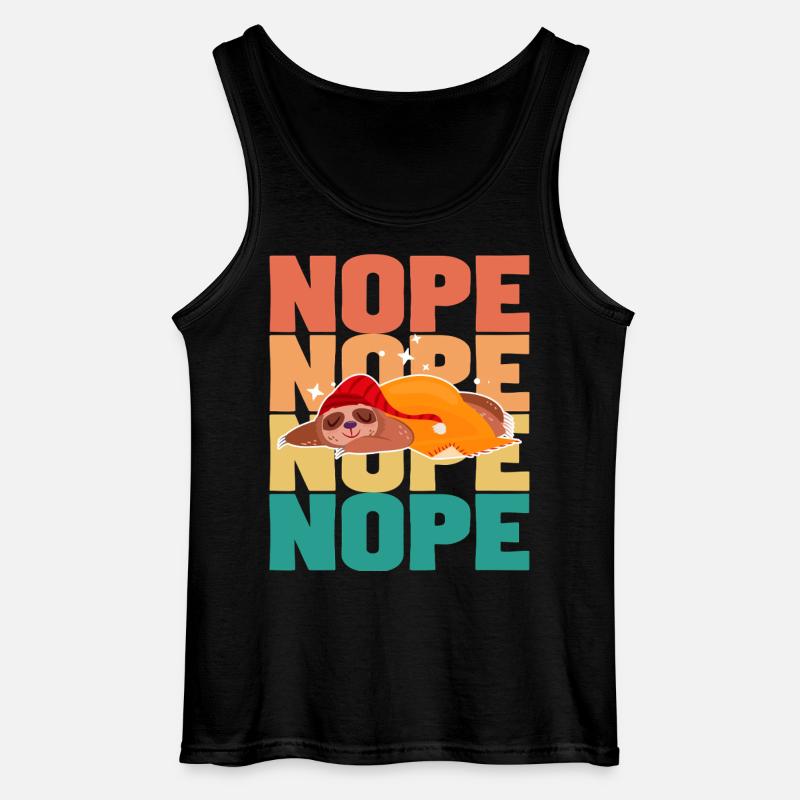 Faultier: Nein. - Gildan Männer Tank Top - Schwarz