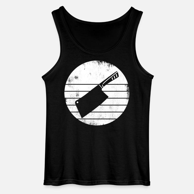 Hackmesser - Gildan Männer Tank Top - Schwarz