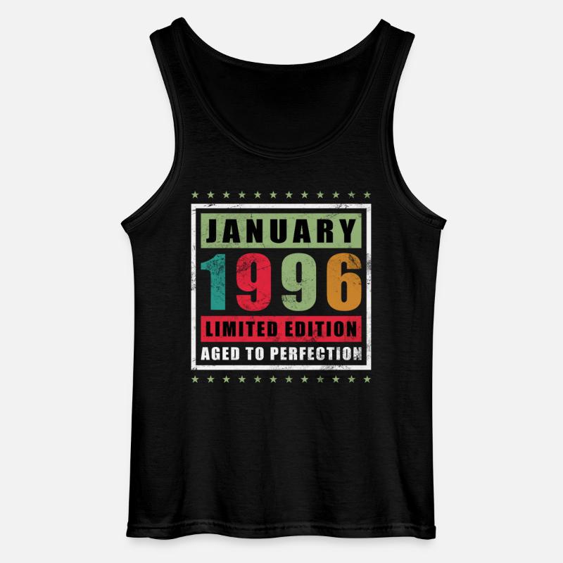 Januar 1996 Limitierte Edition - Gildan Männer Tank Top - Schwarz