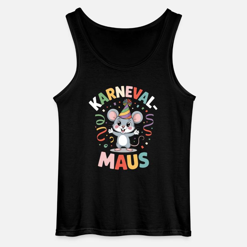 Carnival Mouse Cologne Carnival Mouse - Gildan Men’s Tank Top - black