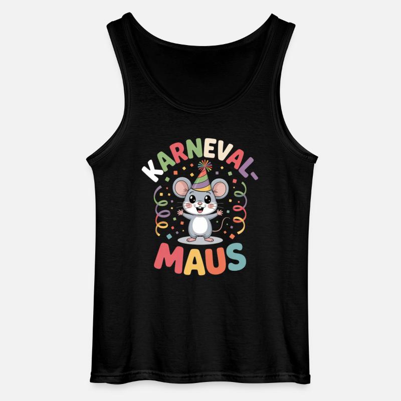 Karnevalsmaus Karneval Köln Kölner Karnevals Maus - Gildan Männer Tank Top - Schwarz