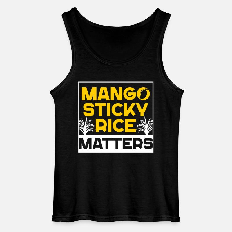 Mango Sticky Reis - Gildan Männer Tank Top - Schwarz