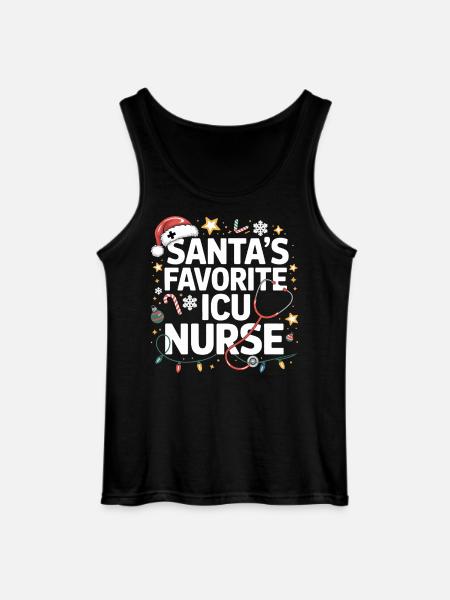Santa ICU Pflegeheldin - Gildan Männer Tank Top - Schwarz