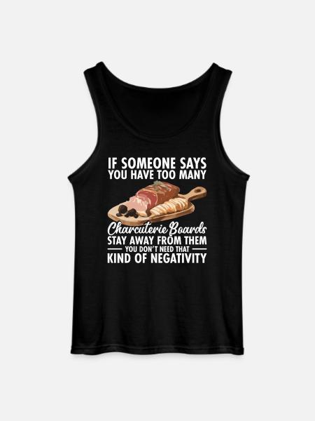  Charcuterie Lover Board Making Cheese Board - Gildan Men’s Tank Top - black