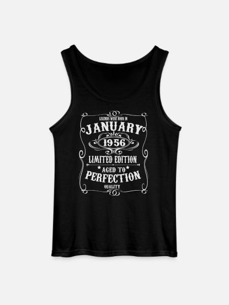Legends-were-born-in-January-1956 - Gildan Men’s Tank Top - black
