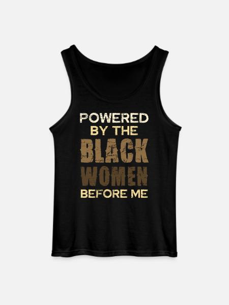 Kraft Schwarzer Frauen Vor Mir - Gildan Männer Tank Top - Schwarz
