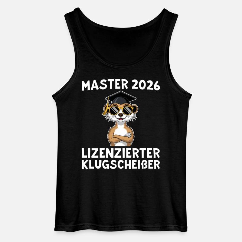 Abschlussprüfung 2026 Mastertitel Geschenkidee - Gildan Männer Tank Top - Schwarz