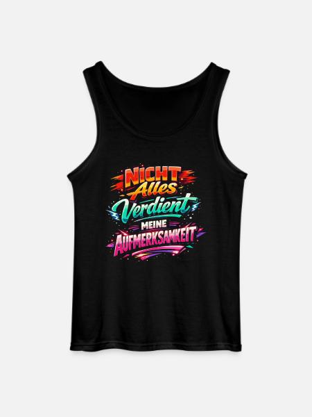 Aufmerksamkeit cooler Spruch - Gildan Männer Tank Top - Schwarz
