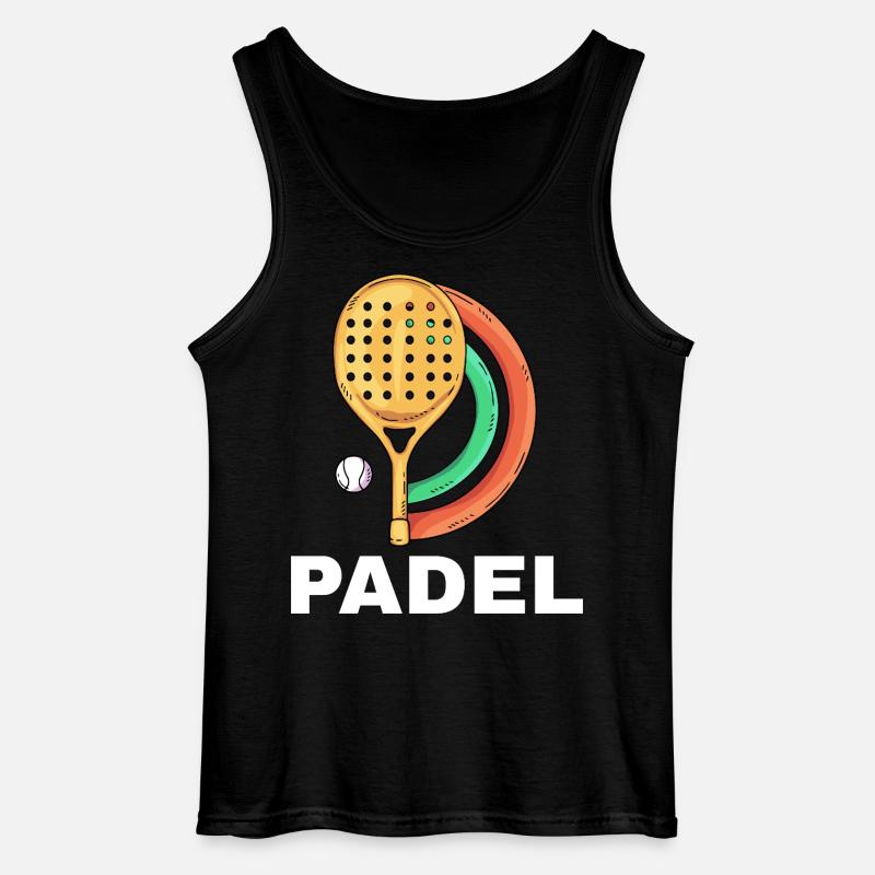I can't I have padel - Gildan Men’s Tank Top - black