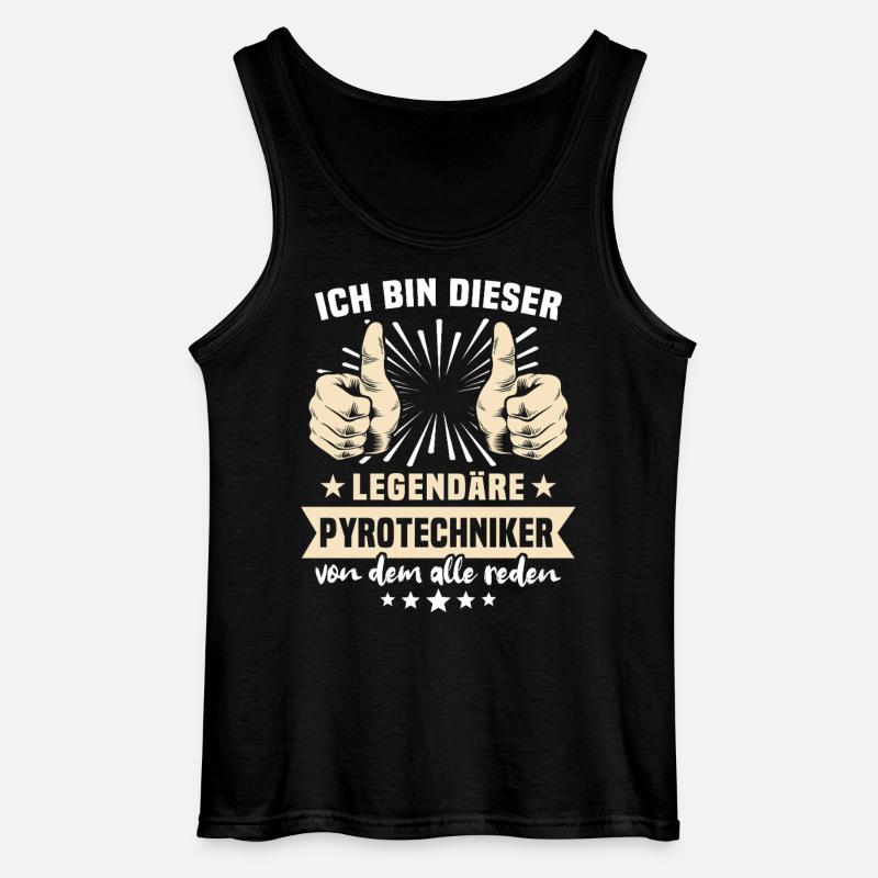 Pyrotechniker Sprüche - Gildan Männer Tank Top - Schwarz