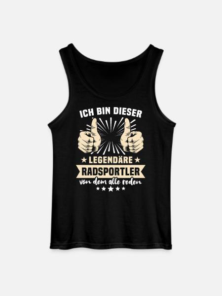 Cyclist Sayings - Gildan Men’s Tank Top - black