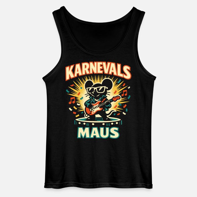 Carnival Mouse Rock Cologne Gift Cute - Gildan Men’s Tank Top - black