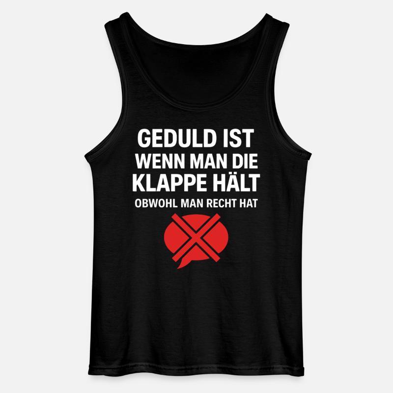Geduld Definition - Gildan Männer Tank Top - Schwarz
