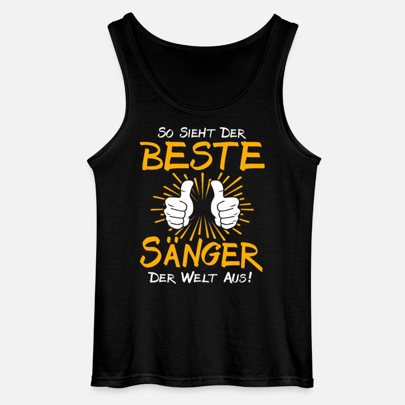 Sänger Geschenkidee - Gildan Männer Tank Top - Schwarz