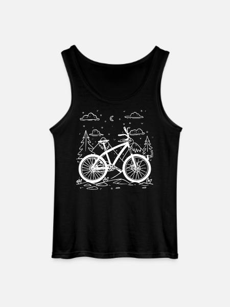 Cartoon Fahrradfahrer - Gildan Männer Tank Top - Schwarz
