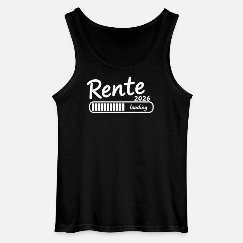 Rente 2026 loading Endlich Ruhestand - Gildan Männer Tank Top - Schwarz