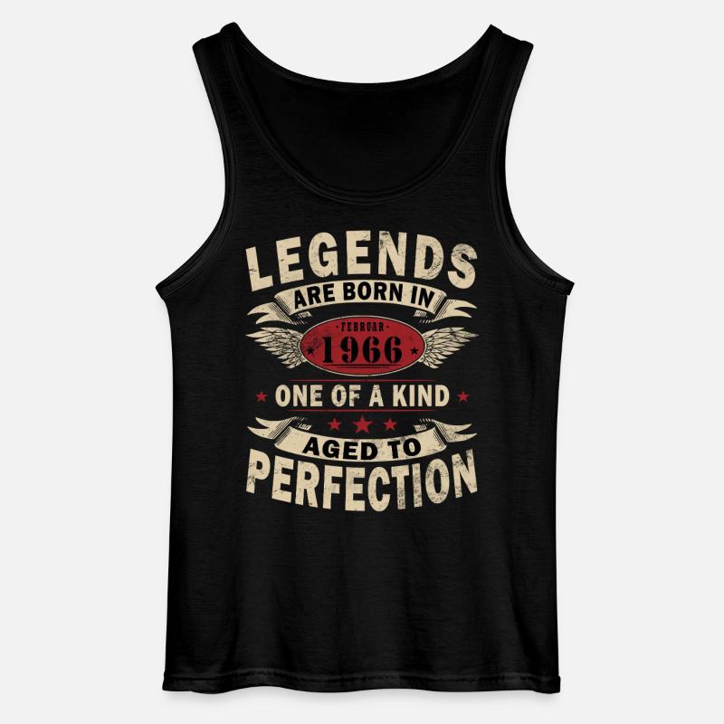 Februar 1966 - Februar 1966 Geschenk - Gildan Männer Tank Top - Schwarz