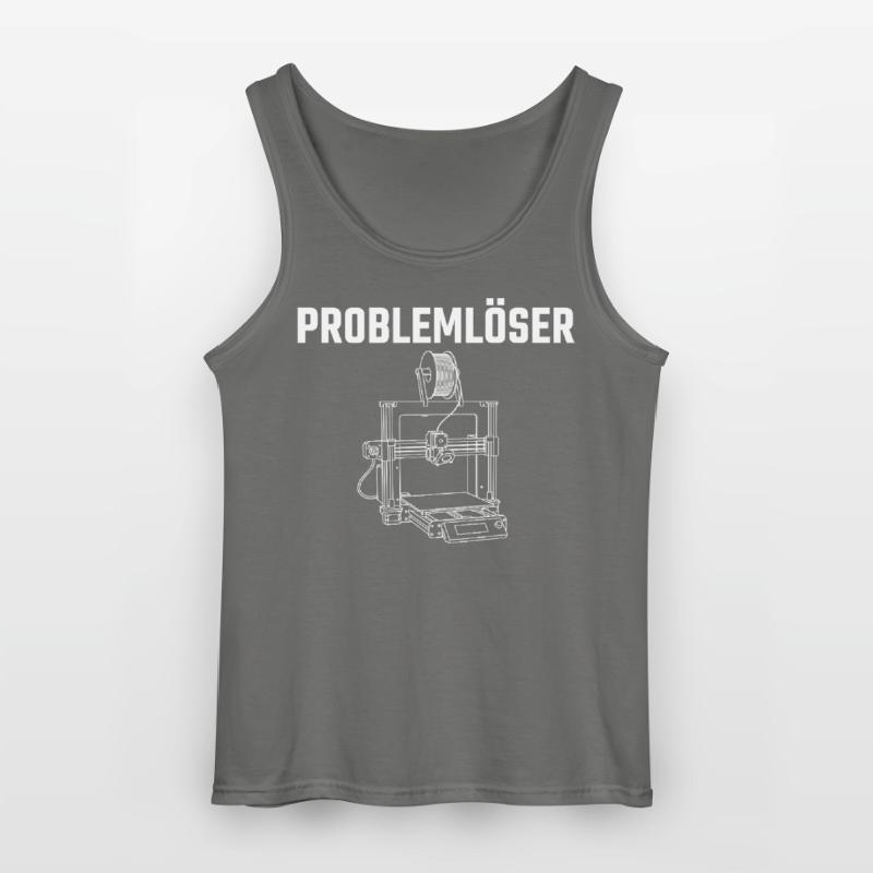 Problem Solver 3D Printer – Maker Statement Design Gildan Men’s Tank Top