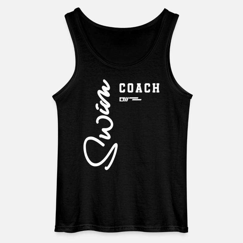 Swim Coach Classic Poolside für Teamleiter - Gildan Männer Tank Top - Schwarz