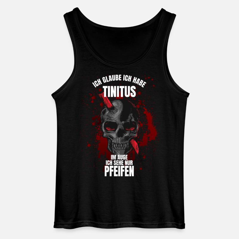 Ich glaube ich habe Tinitus - Gildan Männer Tank Top - Schwarz