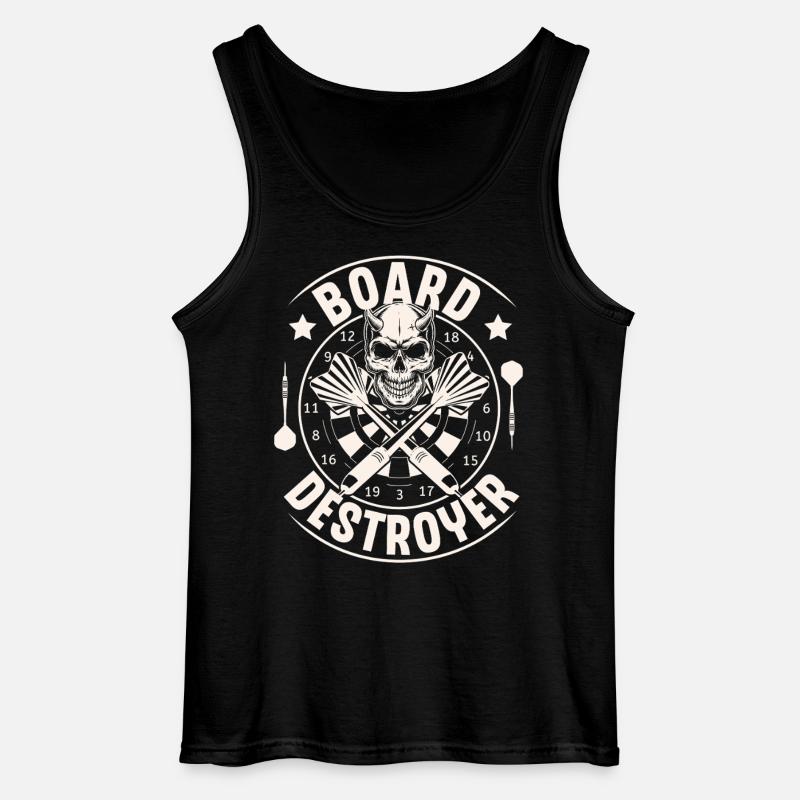 Darts - Gildan Männer Tank Top - Schwarz