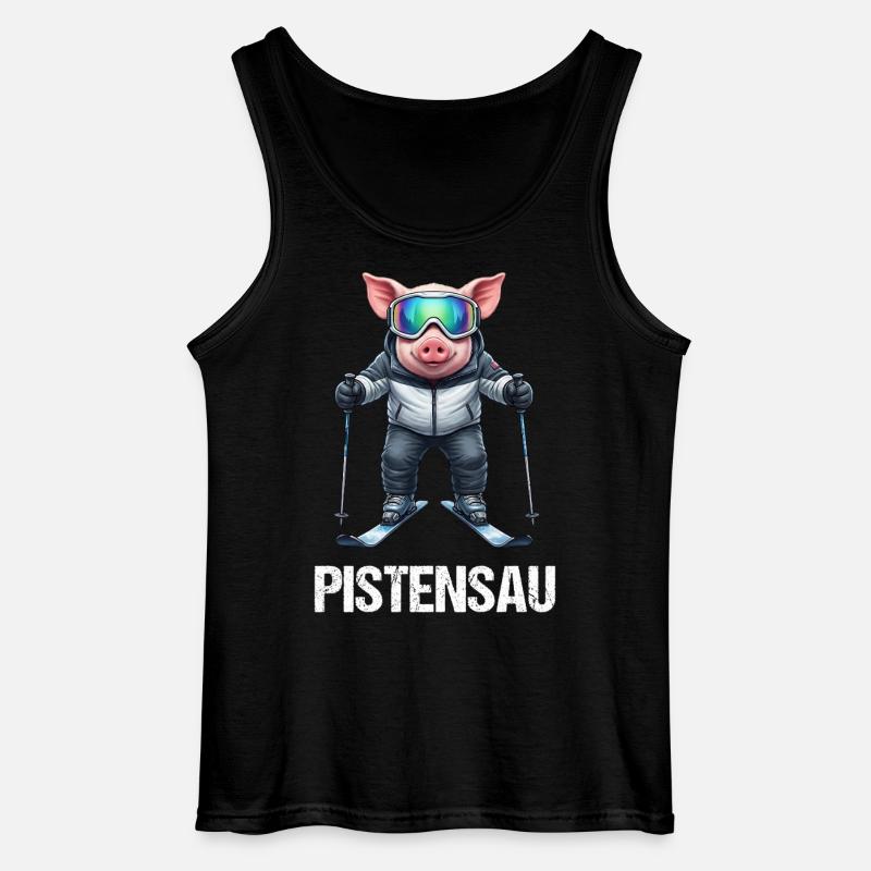 Pistensau  - Gildan Männer Tank Top - Schwarz