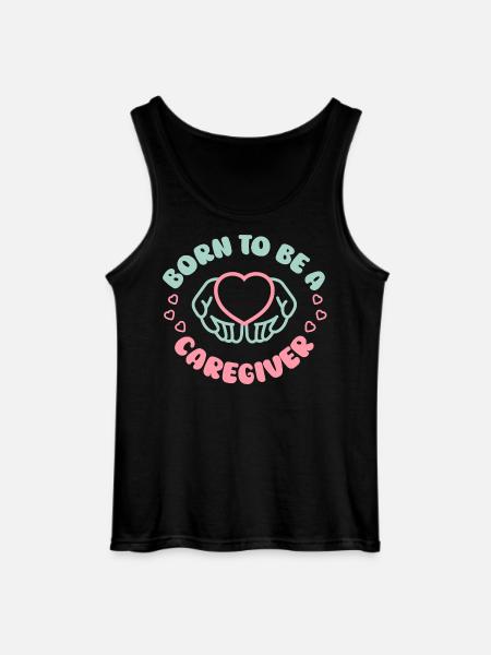 Nurse, geriatric care - Gildan Men’s Tank Top - black