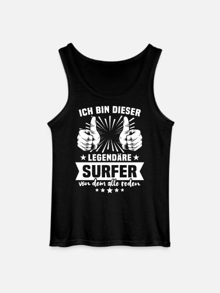 Surfer Legend - Gildan Men’s Tank Top - black