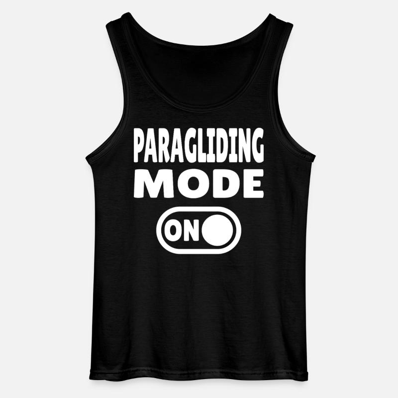 Paragliding Mode ON – Paragliding Freedom - Gildan Men’s Tank Top - black