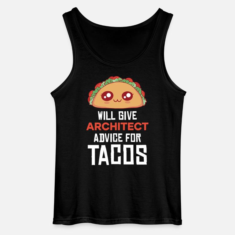 Taco Architekt Rat Spruch - Gildan Männer Tank Top - Schwarz