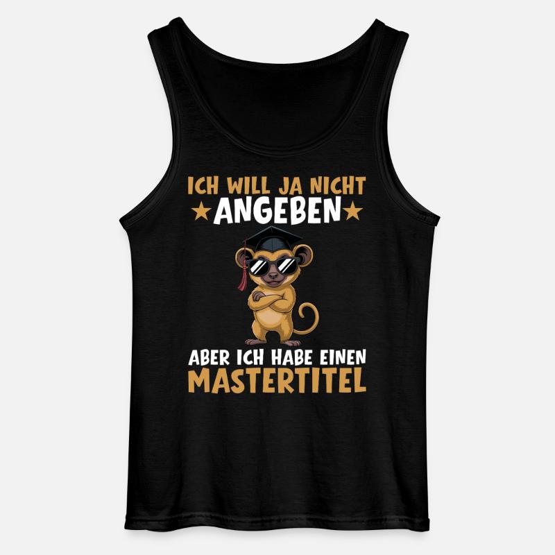 Master's degree passed Master's examination - Gildan Men’s Tank Top - black