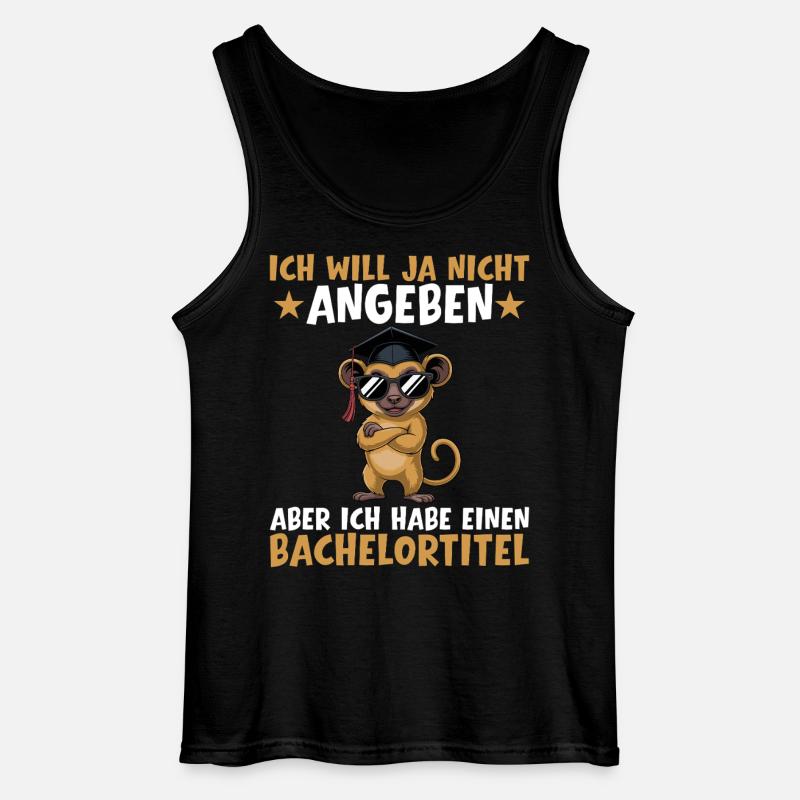 Bachelortitel Studium bestanden Bachelorprüfung - Gildan Männer Tank Top - Schwarz