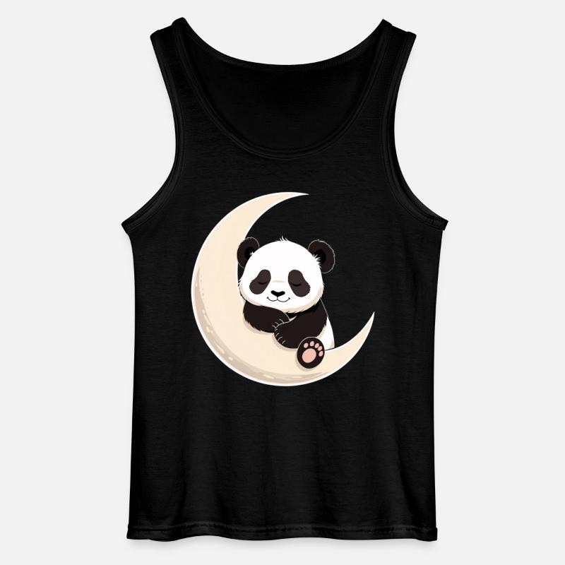Panda Mondkuscheln - Gildan Männer Tank Top - Schwarz