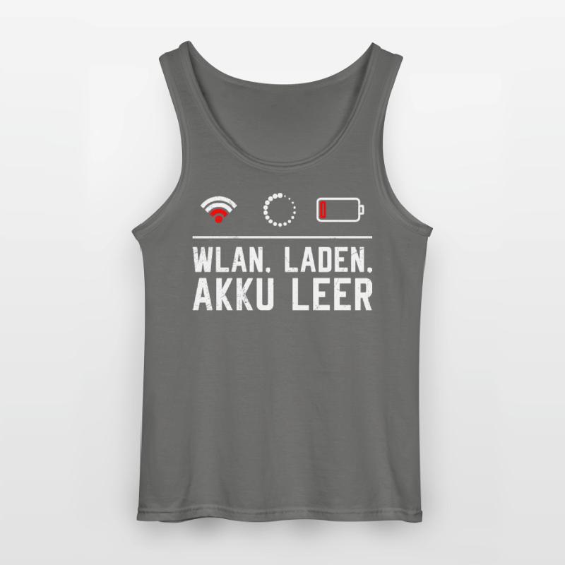 Coder WiFi. LOADING. BATTERY EMPTY FUNNY Gildan Men’s Tank Top