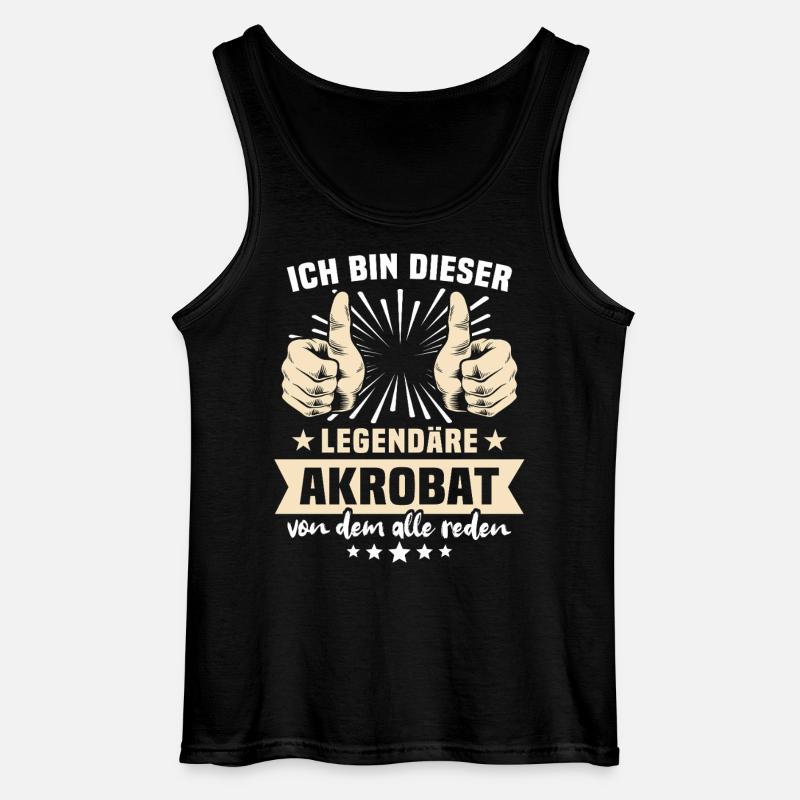 Akrobat Sprüche - Gildan Männer Tank Top - Schwarz