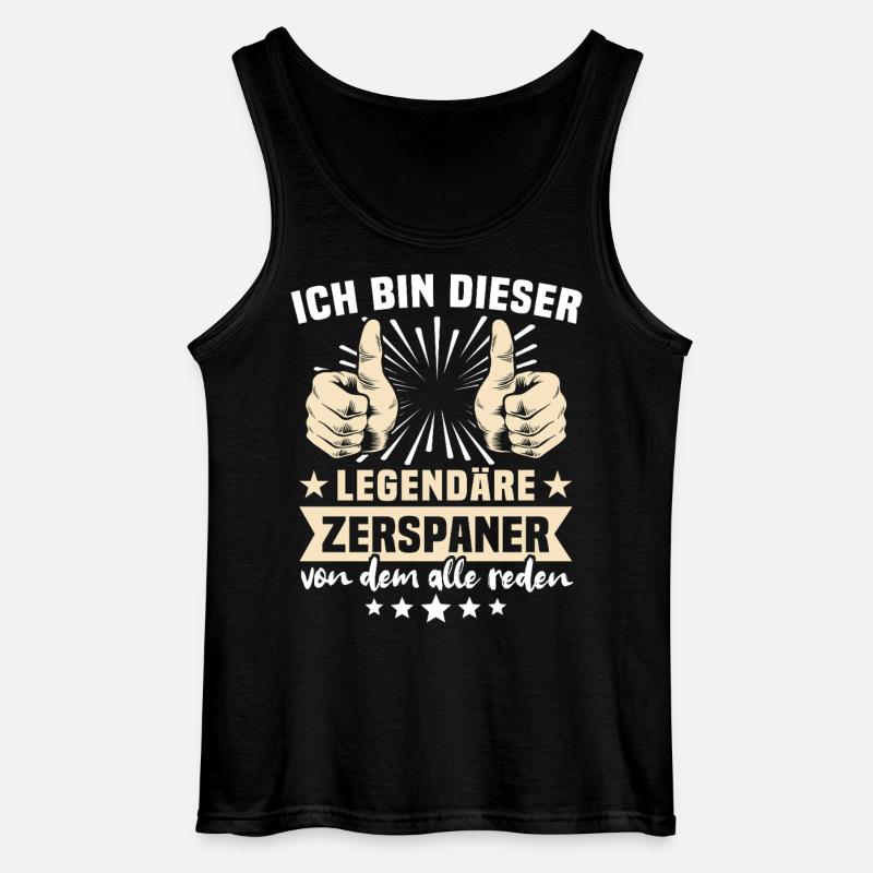 Zerspaner Sprüche - Gildan Männer Tank Top - Schwarz