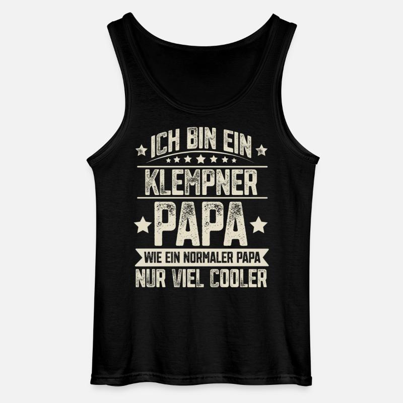 Klempner Papa - Gildan Männer Tank Top - Schwarz