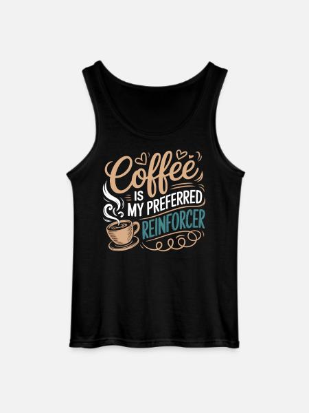 Coffee as the preferred Reinforcer - Gildan Men’s Tank Top - black