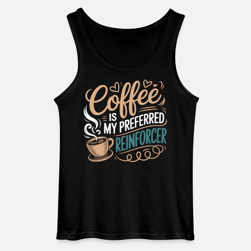 Kaffee als bevorzugter Reinforcer - Gildan Männer Tank Top - Schwarz
