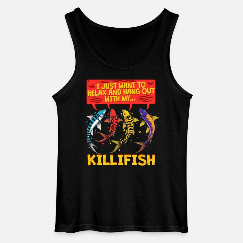 Zahnkarpfen Killfisch Zahnkärpflinge - Gildan Männer Tank Top - Schwarz