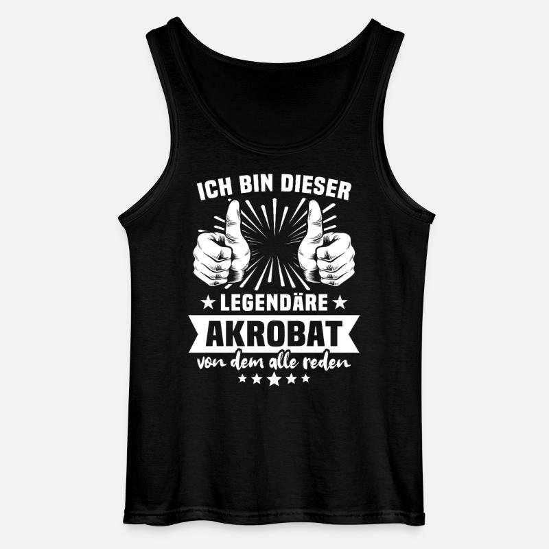 Akrobat Legende - Gildan Männer Tank Top - Schwarz
