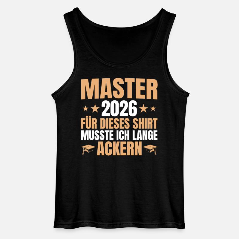 Master 2026 Lange Ackern - Mastertitel - Gildan Männer Tank Top - Schwarz