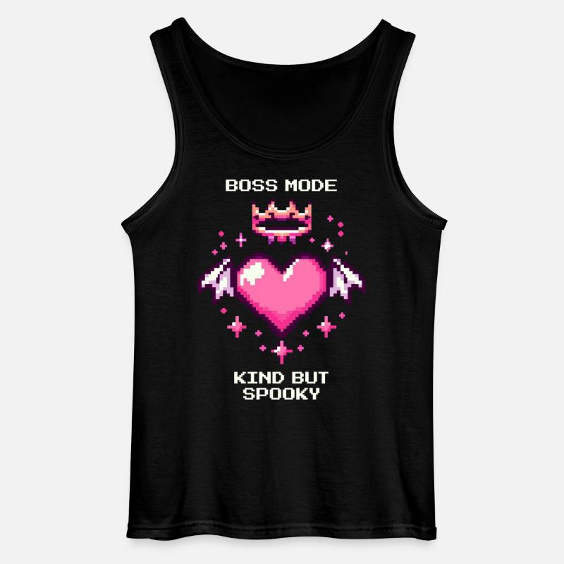 Sanft & Spooky | Soft Goth - Gildan Männer Tank Top - Schwarz