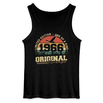 Original 1966 Jahrgang Vintage Geburtstag Retro - Gildan Männer Tank Top - Schwarz - Vorne - AI Model Male 185 dark (185cm)
