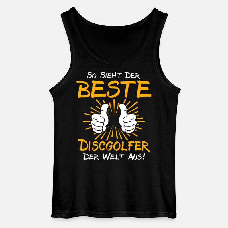 Discgolfer Geschenkidee - Gildan Männer Tank Top - Schwarz