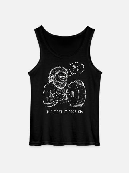 The First IT Problem - Gildan Männer Tank Top - Schwarz