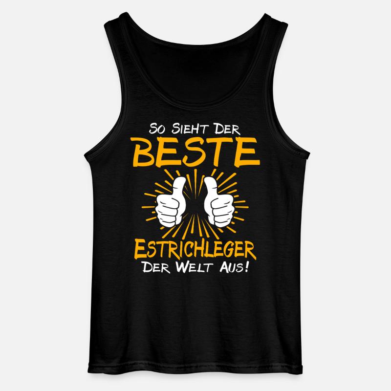 Estrichleger Geschenkidee - Gildan Männer Tank Top - Schwarz