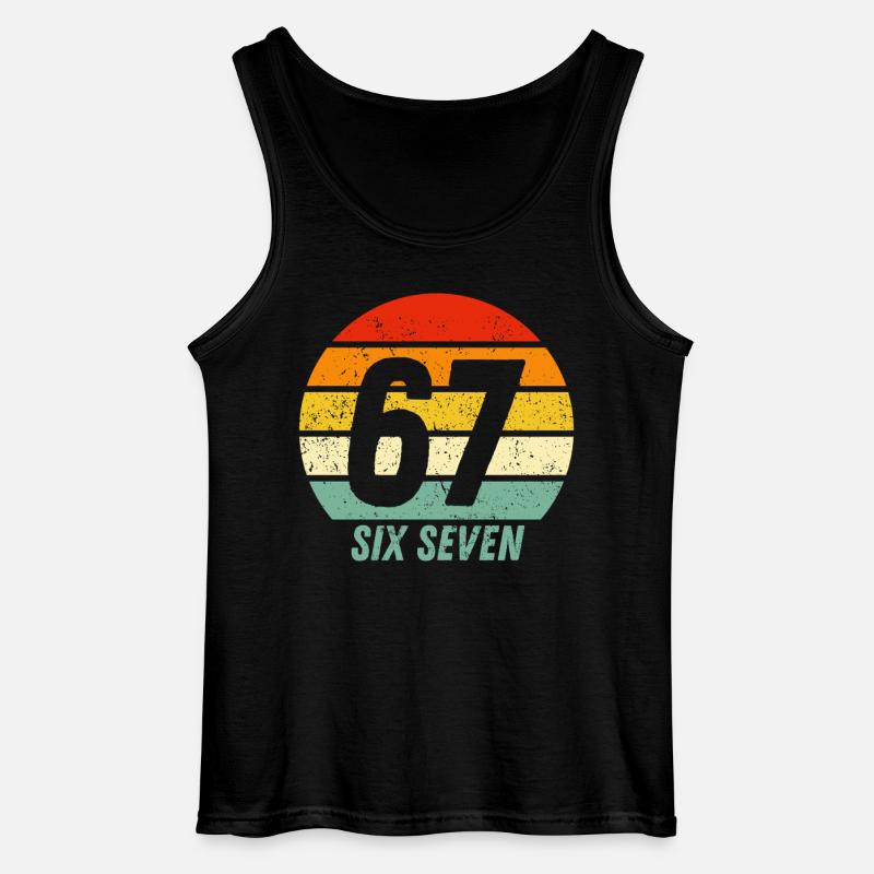 67 Six Seven - Gildan Männer Tank Top - Schwarz