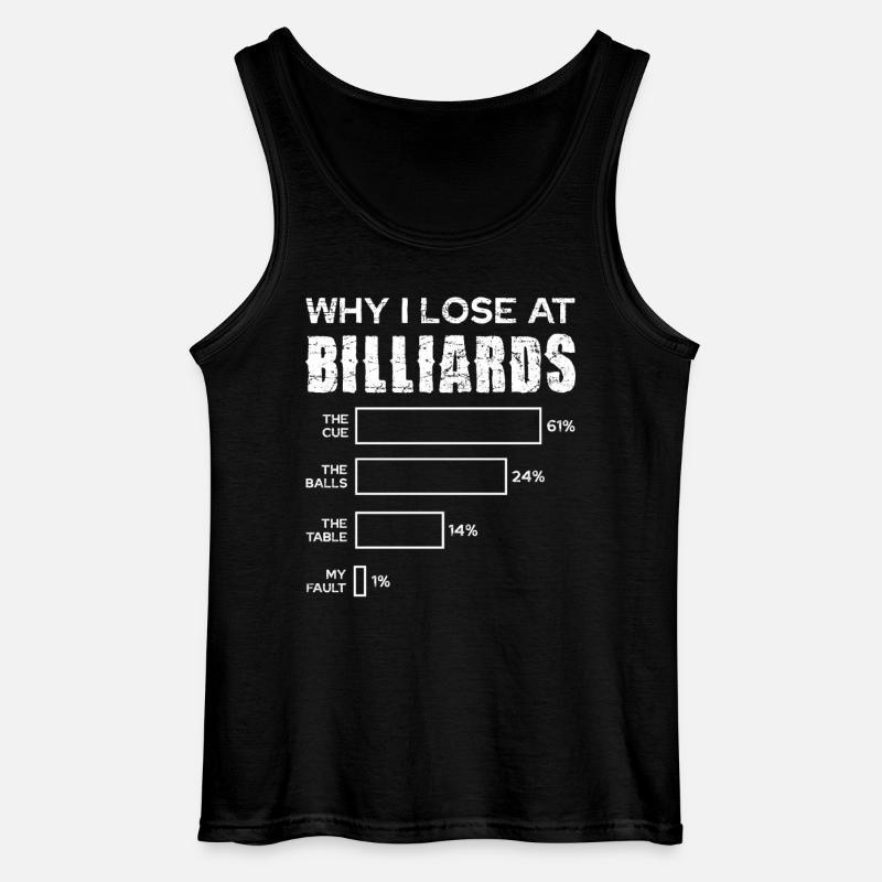 Perché perdo al biliardo - Canotta da uomo Gildan - nero