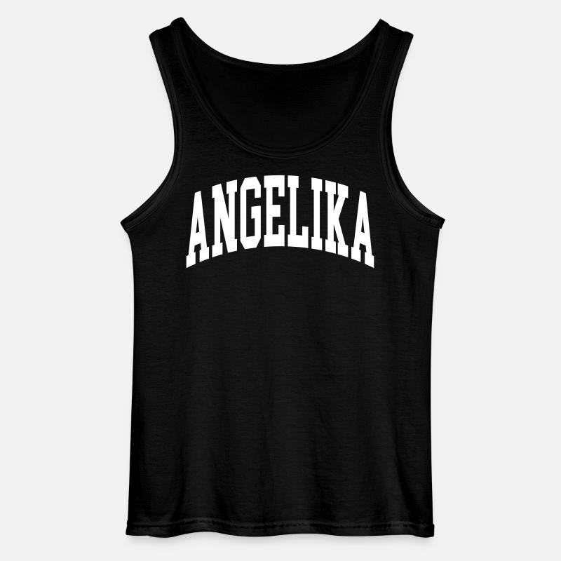 Angelika - Gildan Männer Tank Top - Schwarz